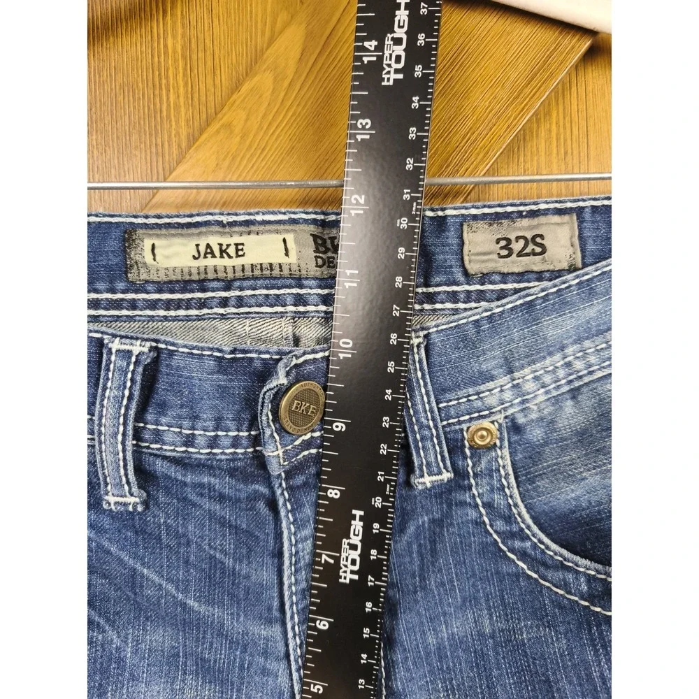 BKE Jake Jeans Mens 32x30 Blue Distressed‎ Stretch Denim